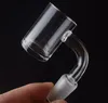 최신 흡연 OD25mm 석영 Banger 손톱 회전 수화물 모자 10mm 14mm 18mm 남성 여성 Domeless 5mm Banger for dab rig bong