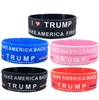 President Trump Silicone Wristband Bracelet Keep American Great Bracelets Donald Trump Vote Star Striped Bangles Wrist Strap Gifts