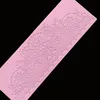 minsunbak New Lace Silicone Mould Exquisite Wedding Cake Edge Decoration Fondant Lace Mat Food Grade Silicone 210225