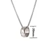 Hip Hop Pendant Necklace For Men Punk Titanium Steel Chain Necklace Charm Rapper Jewelry Accessories Party Gift G1206