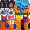 6 LBJ King James Space Jam 2 Tune Squad Trikot Basketball Bugs Lola Bunny Tweety Bird Taz Trikots Throwback Daffy Duck Bill Murray Uniform