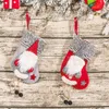 جوارب كبيرة ساخنة سانتا إلك النسيج هدية الجوارب عيد الميلاد حقيبة جميلة للأطفال مدفأة شجرة عيد الميلاد الديكور