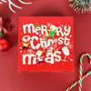 Wesołych Świąt Boże Narodzenie Candy Boxes Santa Claus Snowman Chocolate Prezent Pakowanie Box Torba Boże Narodzenie Nowy Rok Partia Favors Supplies