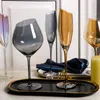 Wine Glasses Home Oblique Cutting Series Colorful Ash Amber Glase Glass Tall Champagne Restaurant