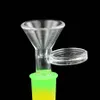 Beverage box water pipe silicone smoking pipes glass dab rig bongs beaker bubbler waterbong shisha hookah set with moke accessories colors optional