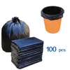 (596x05) 주방 플라스틱 쓰레기 봉투 가방 가방 일회용 누출이없는 43x45cm 100pcs