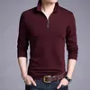 Diseñador de marcas de moda Polo Shirt Hombres Algodón Boys Street Style Manga larga Slim Fit Korean Polos Casual Men Clothes 210308