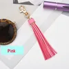 Moda Breloki PU Leather Tassel DIY Wisiorek Z Lobster Keychain Keychain Do Torebki Telefon Key Jewelry ZZF8149