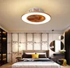 Led ceiling fan lamp bedroom dining room living household modern Chandelier
