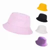 New Fisherman Cap Fashion Candy Color Fisherman Caps Summer Foldable Bucket Hat Ladies Sunscreen Casual Sun Busket Hat G220311