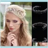 Jewelry Jewelryfashion Women Tiara Hair Comb Crystal Bouquet Bridal Wedding Party Aessories Jl Clips & Barrettes Drop Delivery 2021 9Yykc
