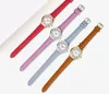 Orologi da donna al quarzo con cinturino in pelle pregiata con numeri chiari all'ingrosso Orologi da polso con quadrante da 31 mm per studenti semplici ed eleganti