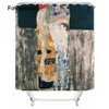 Gustav Klimt Curtain Kurtyna do łazienki do łazienki Wodoodporna zasłona prysznic Frabic Wath Home Decor Curtains Lub Mat 210609