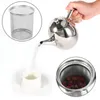 Théière en acier inoxydable bouilloire à café avec filtre grande capacité résistant à la chaleur cafetière infuseur bureau théière ensembles maison théière