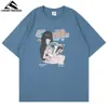 Lindsey seader homens hip hop t-shirt engraçado anime menina impressão t camisa de manga curta camiseta harajuku algodão casual tops Tee 210629