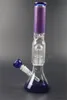 Purple Color Glass Water Bongs for Hookah with Bowls Smoking Accessories