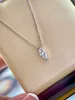 قلادة S925 Silver Pendant مع Diamond في 18K الذهب مطلي ولون البلاتين للنساء مجوهرات الزفاف هدية PS80737707933