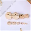 Wood Loose Beads Jewelry Woodgrain White Round Spacer Bead For Bracelet Diy Making 6,8,10,12,14 ,16Mm Drop Delivery 2021 Oj2Ii