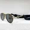 Gafas de sol piloto con montura metálica para mujer, lentes grises, estilo a la moda, con diadema 236Y