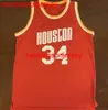 100％ステッチされたHakeem Olajuwon Basketball Jersey Mens Women Youth Custom Number Name Jerseys XS-6XL