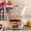100pcs/lot White Transparent Dot Cookie Packaging Toast bag Plastic Bags Biscuits Snack bread Baking 201016