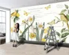 Vlinder bloem Europese stijl 3d behang woonkamer slaapkamer achtergrond muur decoratieve 3d muurschildering behang