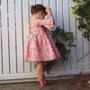 Mignon enfant en bas âge enfant bébé fille à manches longues fête florale princesse boho robe de concours Q0716