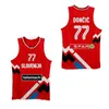 Nikivip Custom Luka Doncic #7 Team Slovenija Rare Basketball Jersey Top Print Blanco Azul Verde Rojo Cualquier Nombre Número Tamaño S-4XL