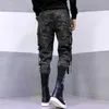 11 BYBB'S DARK Hip Hop Slim Men Joggers Encrypted Embroidered Rib Ribbons Camouflage Casual Streetwear Trousers 210715