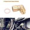 Bathroom Sink Faucets M18X15 Universal Oxygen Sensor Extender 90 Degree 02 Bung Extension Catalytic Converter O2 Spacer9818016