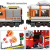 Ville créateur Train haute technologie voie ferrée blocs de construction cadeau de noël figurines briques électriques jouets éducatifs pour les enfants