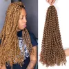 18 Inch Long Passion Twist Crochet Hair Extensions Synthetic Water Wave Braiding Hair Bohemia Crochet Braids For Butterfly locs