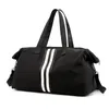 Duffel Tassen Dames Waterdichte Reizen Dames Gestreepte Handtas Grote Nylon Bagage Tas Opvouwbare duffle Weekend Fitness