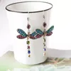 Dragonfly Long Dangle Drop Earrings Women Jewellery Accessories Vintage Crystal Earring Dangle Brincos