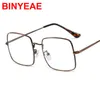 Mode Sonnenbrillenrahmen Metall Rotes Quadrat Brillengestell Brille 2021 Klare Linse Nicht verschreibungspflichtig Vintage Brillen Damen Herren