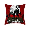 Kissenbezug Cartoon Kürbis Fledermaus Kissenbezug für Heimdekoration Sofa Dekokissen Halloween Party Supplies Zubehör Haloween Ornament