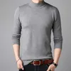 Liseaven Men Cashmere Sweaters Volledige mouw Pull Homme Solid Color Pullover Sweater Men's Tops 210909