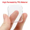 TPU Clear Watch Cases voor Apple Smartwatch 7 6 5 4 3 2 1 SE Ultra Slanke Volledige Overdekte Beschermhoes Compatibel met Iwatch 41 45 38 40 42 44mm