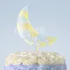 Autres fournitures de fête de fête 7style 10 Pack clair Acrylique Gâteau Toppers Blanc DIY Anniversaire Topper Pour Anniversaire De Mariage Decorat299r