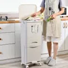 3842L Wet Dry Separation Garbage Can Pedal Storage Large Double Layers Trash Kitchen Household 23 Waste Bin Y200429