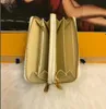 2021 Handy Double Reißverpackungskarten -Taschen -Brieftaschen -Beutel Zippy Münzhalter mit klassischen Männern Münzmode -Halter Slim Bank Frauen P280f