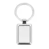 Keychains 10 Pieces Of Sublimation Metal Blank Rectangular Keychain Key Ring Thermal Transfer Diy Material Smal22