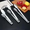 Roestvrijstalen Voedsel Clip Steak Barbecue Tang Brood Koekjes Bakken Clips BBQ Dikke Tang Multifunctionele Keuken Gereedschap BH5096 TYJ