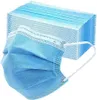 US Stock 24hrs 24h2 Black Blue Blue Disposable Face Mask Pack de 50pcs / 2000carton pour hommes femmes