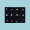 Anelli Jewelry144 pz/lotto acciaio inossidabile 316L gioielli da donna borchie anello al naso body piercing consegna di goccia 2021 Ls7