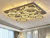 Luksusowy srebrny sufitowy światło salon nowoczesne kryształowe lampy sufitowe sypialnia lampy LED Dania