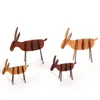 2022 Noel DIY Elk Ahşap Dekorasyon / Montaj Noel Süslemeleri / Ahşap Kolye / Parti Süslemeleri / Ofis Masaüstü Dekorasyon G1119