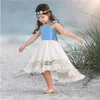 2020 filles robe d'été mode nouveau-né enfant en bas âge bébé filles robes princesse robe fille fête bébé fille vêtements plage bébé robe Q0716