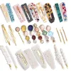 Elastici Jewelry1 Set Acrilico Pearl Barrettes Fashion Geometric Women Clip Grips Aessories For Girls Hair Pins Jewelry Drop Delivery 202