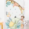 Wall Stickers Cartoon Game Giraffe Elapant For Kids Rooms Nursery Decoration Home Decor Removable Sticker Art Murals